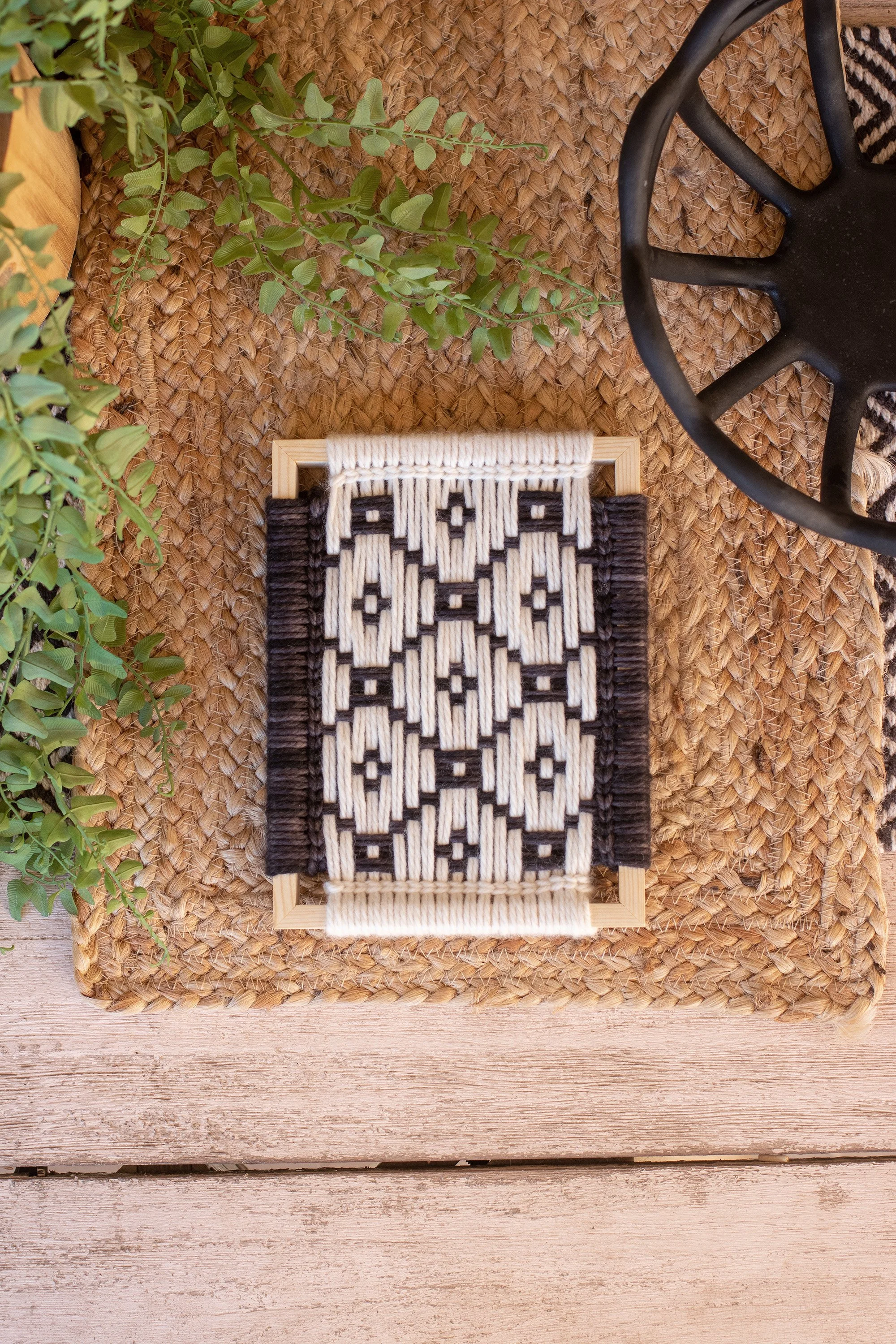 Tiles: Weave by Number. Frame Weaving Kit. Supplies + Instructions